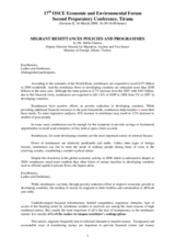 Presentation by Melih Ulueren, Deputy Director General for Migration, Asylum and Visa Issues at the Ministry of Foreign Affairs, Turkey