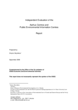 Independent Evaluation of Aarhus Centres and Public Environmental Information Centres