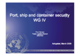 Presentation by Poul Hansem, SITE UNCTAD
