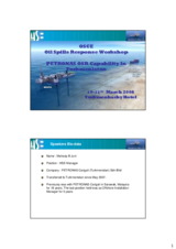 Presentation by Maharip B. Juni, HSE Manager PETRONAS Carigali