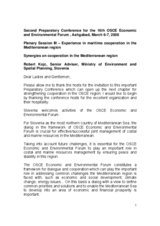 Presentation by Robert Kojc, Slovenia