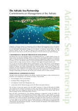 The Adriatic Sea Partnership, Commitments on Management of the Adriatic
