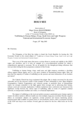 Intervention of the Head of the Holy See Delegation Intervention of the Head of the Holy See Delegation