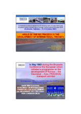 Presentation by the Intergovernmental Commission TRACECA