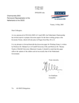 Discussion paper for Working Group A