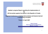 Croatia - Progress report