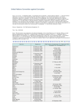 Status of United Nations Convention against Corruption