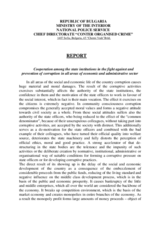 Bulgaria - Co-operation among the state institutions in the fight against and prevention of corruption in all areas of the economic and administrative sector