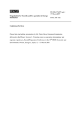 Presentation by Pierre Hecq, European Commission