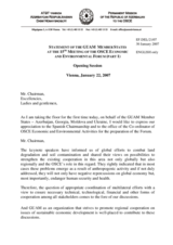 Opening statement of the GUAM member states