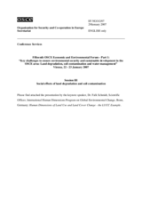 Presentation by Falk Schmidt, International Human Dimensions Program on Global Environmental Change, Bonn