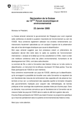 Closing statement by the Delegation of Switzerland (fr)