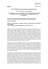 Keynote address by Anna Platonova, Migration Officer, Democratization Department, OSCE/ODIHR