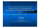 Presentation on the OCEEA Anti-Trafficking Programme
