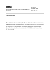 Keynote presentation by Riccardo Puliti, EBRD, session II