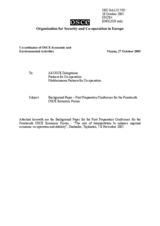 Background paper for the first preparatory conference for the 14th OSCE Economic Forum
