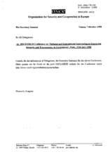 Executive summary of the OECD-OSCE Conference on National and International Approaches to Improve Integrity and Transparency in Government