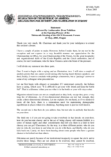 Statement by Ambassador Jivan Tabibian, Delegation of Armenia