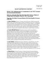 Draft Rapporteur's Report. Rapporteur: Jörn Beißert, Permanent Mission of the Federal Republic of Germany to the OSCE