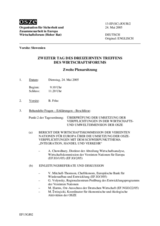 Journal of the 2nd Day of the Thirteenth Meeting of the Economic Forum (de)