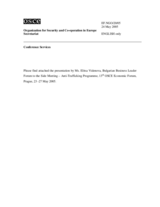 Presentation by Ms. Elitsa Videnova, Bulgarian Business Leader Forum