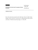 Presentation by Mr. Mitja Zagar, Director for Ethnic Studies, Ljubljana, Slovenia