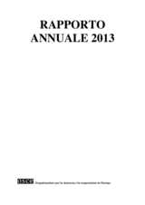 OSCE Rapporto Annuale 2013