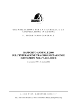 2000 - Report on Interaction Between Organizations and Institutions in the OSCE Area (it)