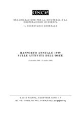 OSCE Annual Report 1999 (it)
