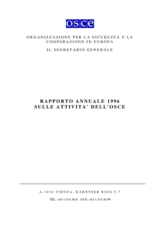 OSCE Annual Report 1996 (it)