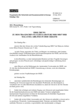 Erklärung Nr. 2/14 des Forums für Sicherheitskooperation