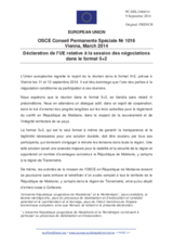 Déclaration de l’UE relative à la session des négociations dans le format 5+2