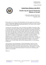 Statement by the Delegation of the United States of America on the reinforcement of the Special Monitoring Mission in Ukraine