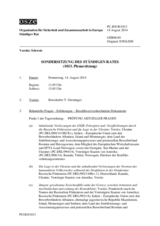Journal der 1013. Sondersitzung des Ständigen Rates