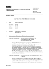 Journal de la 1012ème séance plénière du Conseil
