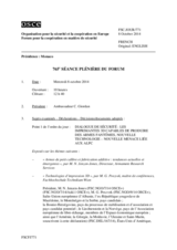 Journal de la 765ème séance plénière du Forum