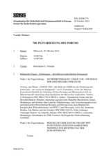 Journal der 768. Plenarsitzung des Forums