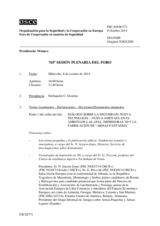 Diario de la 765ª Sesión plenaria del Foro de Cooperación en materia de Seguridad  