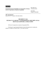 Decisión Nº 6/14 del Foro de Cooperación en materia de Seguridad