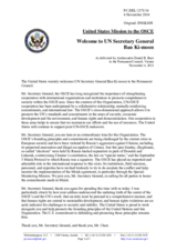 Statement by the Delegation of the United States of America in response to the address by the Secretary-General of the United Nations, H.E. Ban Ki-moon