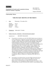 Journal of the 769th Plenary Meeting of the Forum for Security Co-operation