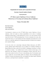 Opening address by OSCE Secretary General Lamberto Zannier 