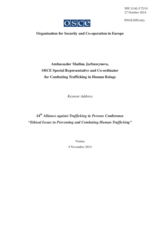 Keynote address by Madina Jarbussynova, OSCE Special Representative and Co-ordinator for Combating Trafficking in Human Beings 