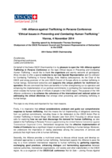 Opening address by Thomas Greminger, Chairperson of the OSCE Permanent Council