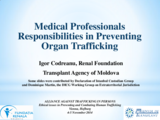 Presentation by Igor Codreanu, Director, Transplant Agency Moldova 