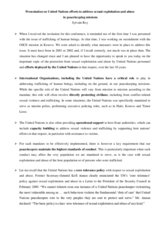 Presentation by Sylvain Roy, Senior Policy Advisor, Conduct and Discipline Unit, Department of Field Support, United Nations