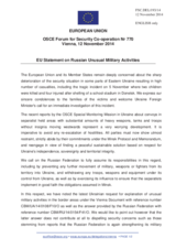 Statement by the Italian EU Presidency on the situation in and around Ukraine