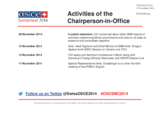 Report on the activities of the Chairperson-in-Office