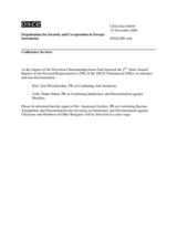 2nd Semi-Annual Reports of the Personal Representatives (PR) of the OSCE Chairman-in-Office on tolerance and non-discrimination