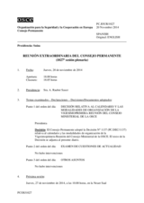 Diario de la 1027ª Sesión extraordinaria del Consejo Permanente 